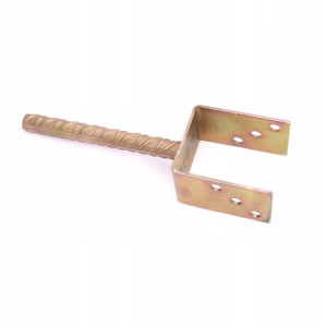 PODSTAW SŁUPA Y 80 mm Z PRĘTEM UCHWYT WSPORNIK