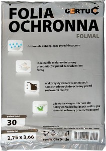 FOLIA OCHRONNA MALARSKA 2.75x3.66m DUŻA WYTRZYMAŁA