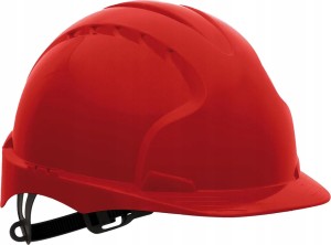 HEŁM OCHRONNY EVO3 KASK BUDOWLANY HDPE CZERWONY