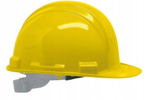 HEŁM OCHRONNY KASK BUDOWLANY REGULOWANY ŻÓŁTY