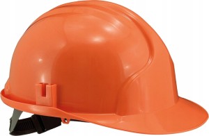 HEŁM OCHRONNY KASK BUDOWLANY PORAŻENIEM POMARAŃCZ