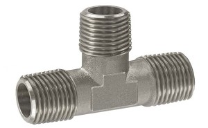TRÓJNIK METALOWY 3/8 ZEW ZEW ZEW M+M+M CHROM