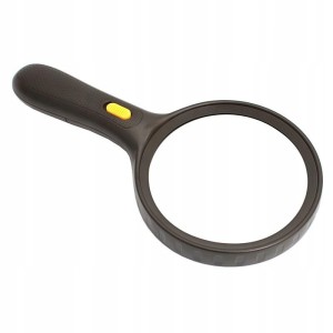 LUPA SZKŁO POWIĘKSZAJĄCE LED 120mm SOCZEWKA