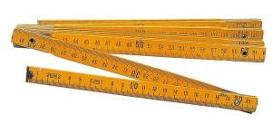 MIARA SKŁADANA DREWNIANA STOLARSKA OKUTA 2 METR