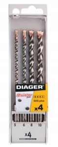 WIERTŁO DO BETONU TWISTER ZESTAW 5.0 - 10 mm 4szt